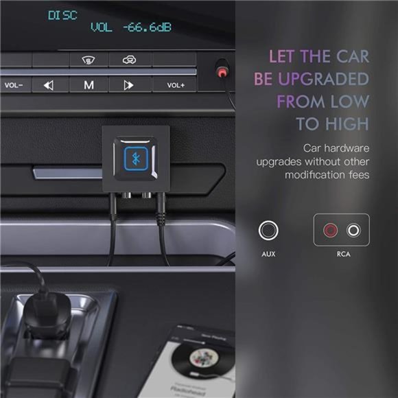 Wireless Audio Receiver for Music Streaming Sound System Works with Smart Phones - Picture 4 of 7